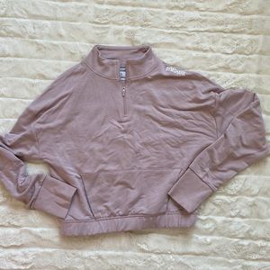 Gymshark crop quartet zip